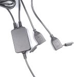 宽压 12-24V 防水双 USB 车载快充 带防水盖多协议车载充电器支持定制