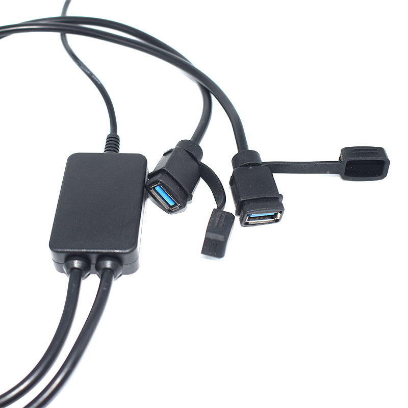 双USB防水充电器-摩托车手机快充