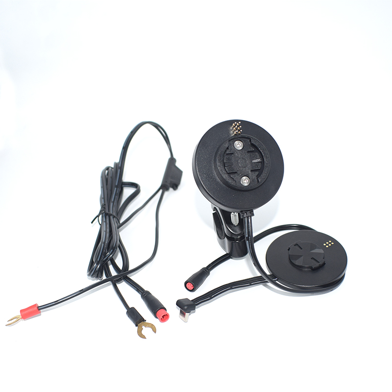 Pogo Pin PD 快充摩托车手机支架 12-24V 车把后视镜两用充电导航架